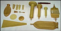 Miscellaneous Amber Latex Dip Molded Items